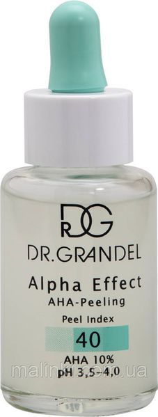 Пілінг з АНА-кислотами 10% Dr. Grandel Alpha Effect AHA-Peeling Index 40, 30 мл 40358 фото