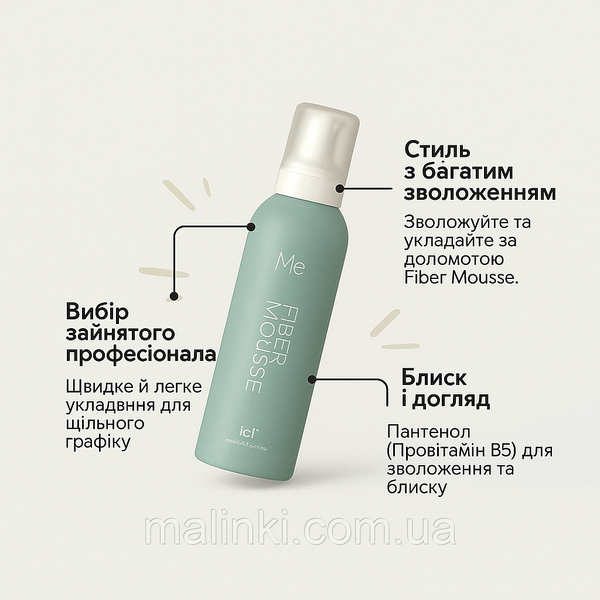 Мус для укладання волосся IdHair Me Fiber Mousse, 200 мл 2050791437 фото