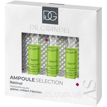 Ампули для регенерації та відновлення молодості шкіри Dr. Grandel Retinol, 3 х 3 мл 41676 фото