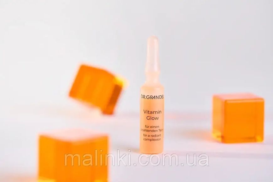 Ампули для сяйва та захисту втомленої шкіри Dr. Grandel Vitamin Glow, 3 х 3 мл 41677 фото