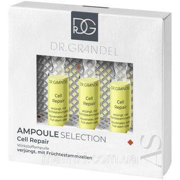 Ампули зі стовбуровими клітинами для омолодження шкіри Dr. Grandel Cell Repair, 3 х 3 мл 41668 фото