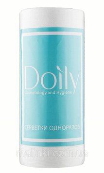 Серветки зі спанлейсу в рулоні Doily 30х20 см, 100 шт, сітка 10006300210 фото