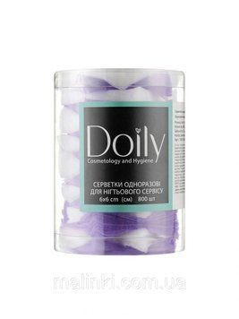 Серветки безворсові зі спандбонду Doily, 6х6 см, різнокольорові, 800 шт 10051040012 фото